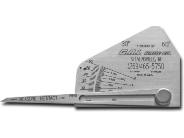 Skew-T Fillet Weld Gauge